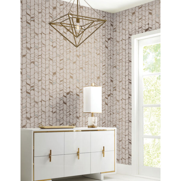 Candice Olson Modern Nature 2nd Edition Beige and Gold Perfect Petals Wallpaper, image 5