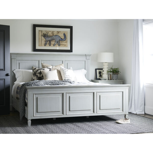 Summer Hill French Gray Panel Bed, image 2