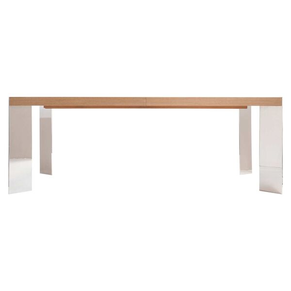 Modulum Natural and Stainless Steel Dining Table, image 5