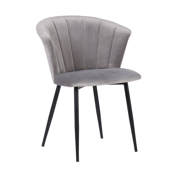 Lulu Gray with Black Powder Coat Dining Chair, image 1