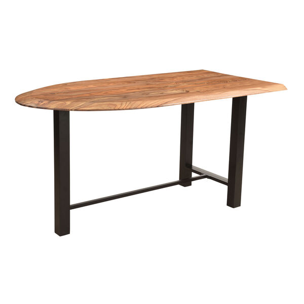 Hill Crest Brown and Black Counter Height Dining Table, image 2