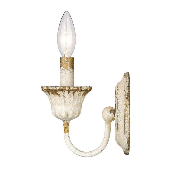Jules Antique Ivory One-Light Wall Sconce, image 3