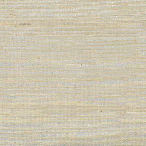 Fine Jute Beige and Silver Metallic Wallpaper - SAMPLE SWATCH ONLY, image 1