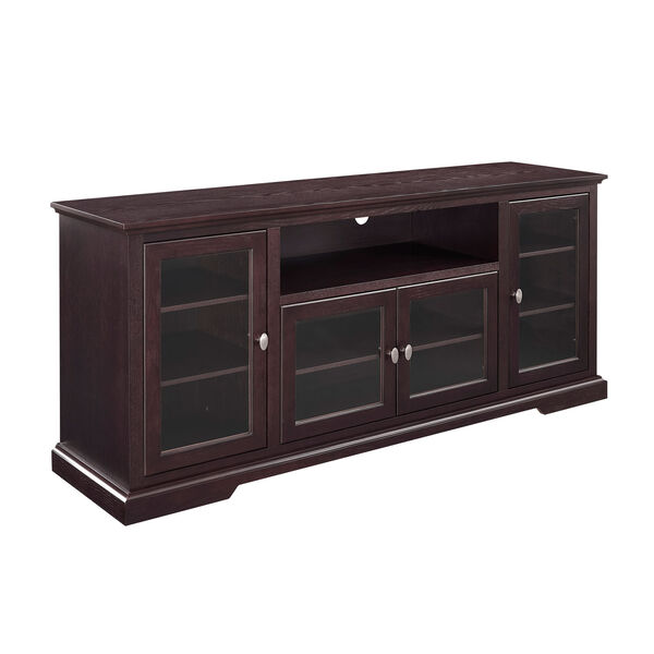 70-inch Highboy Style Wood TV Stand - Espresso, image 4
