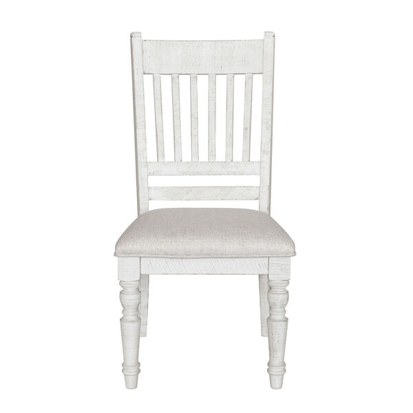 Valley Ridge Distressed White Dining Side Chair, image 2
