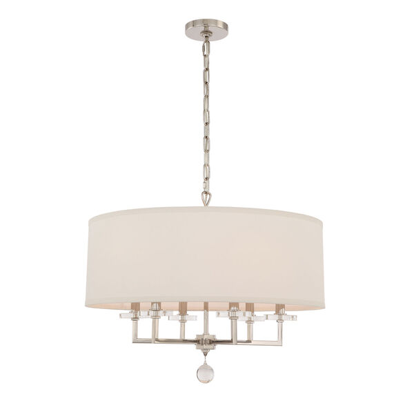 Paxton Six-Light Polished Nickel Chandelier, image 2
