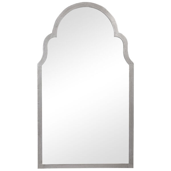 Aster Silver Leaf Finish Arch Wall Mirror, image 2