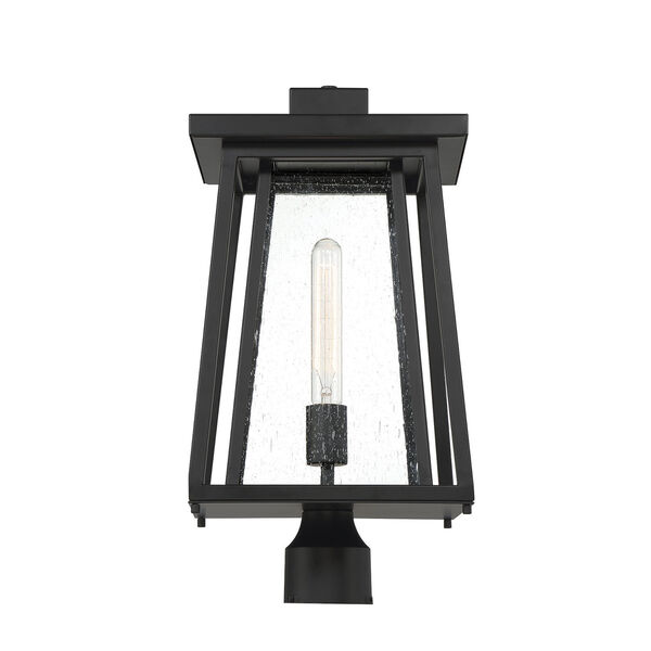 Denver Matte Black One-Light Outdoor Post Lantern, image 5