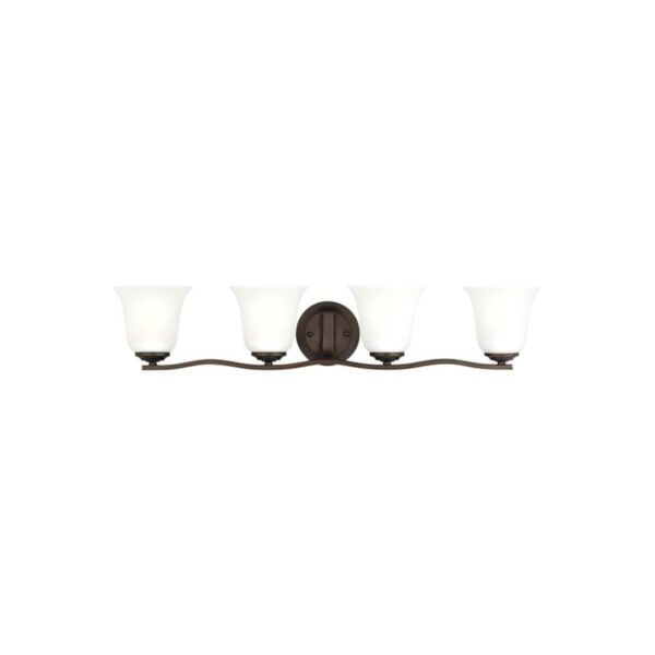Emmons Bronze Four-Light Bath Vanity without Bulbs, image 2
