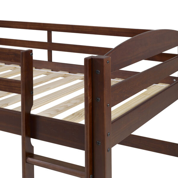 Walnut Low Loft Twin Bed, image 4