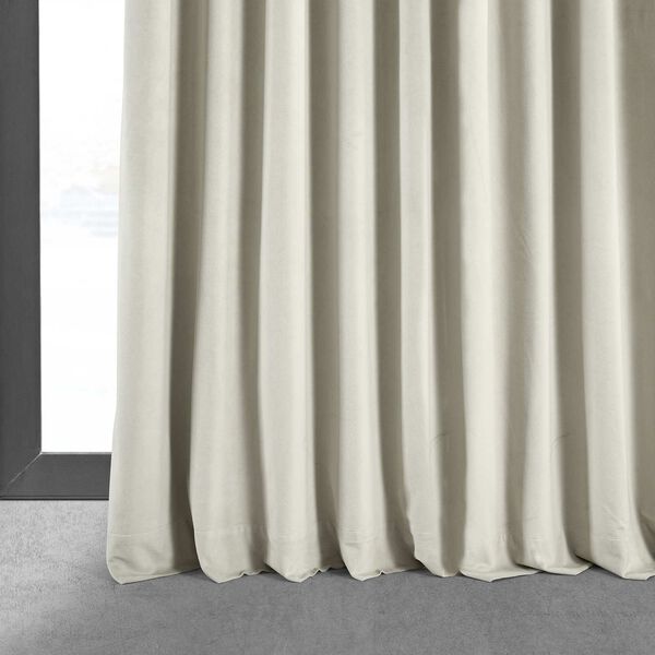 Off White Double Wide Blackout Single Curtain Panel 100 x 120, image 6