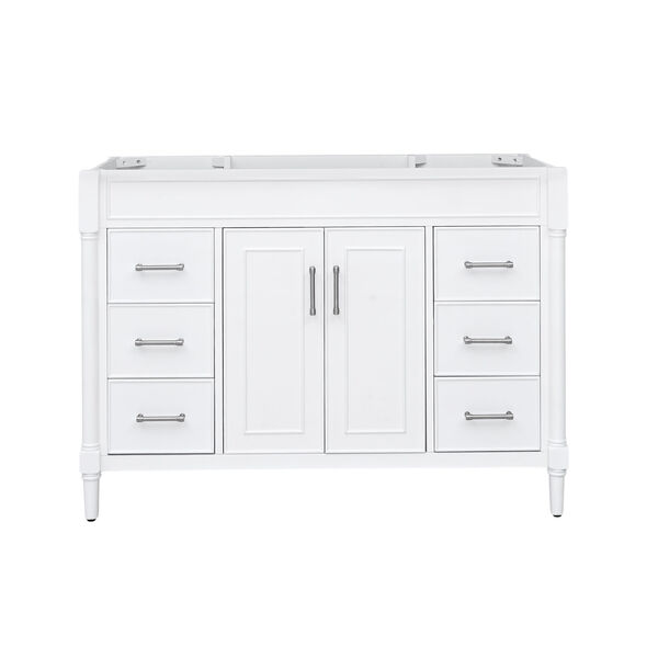 Bristol White 48-Inch Vanity Cabinet, image 1
