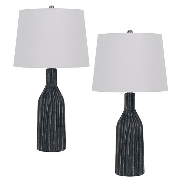 Irvington Black Two-Light Ceramic Table Lamp, Set of 2, image 1