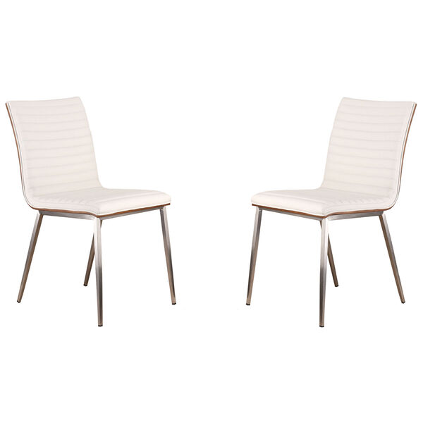 Café White Dining Chair, Set of Two, image 1