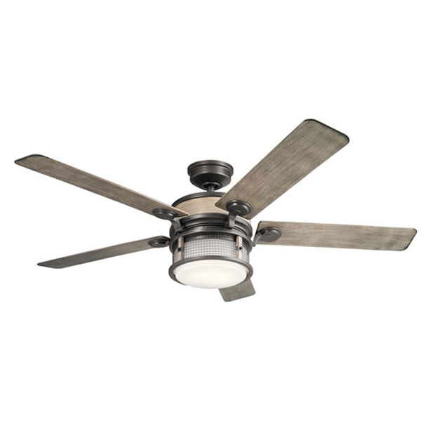 Lincoln Anvil Iron and Antique Gray 60-Inch LED Ceiling Fan, image 1