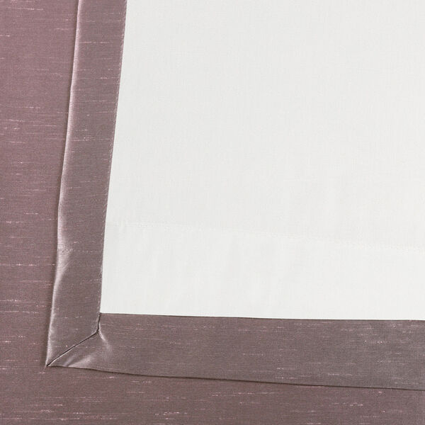 Smoky Plum Vintage Textured Faux Dupioni Silk Single Panel Curtain, 50 X 96, image 6