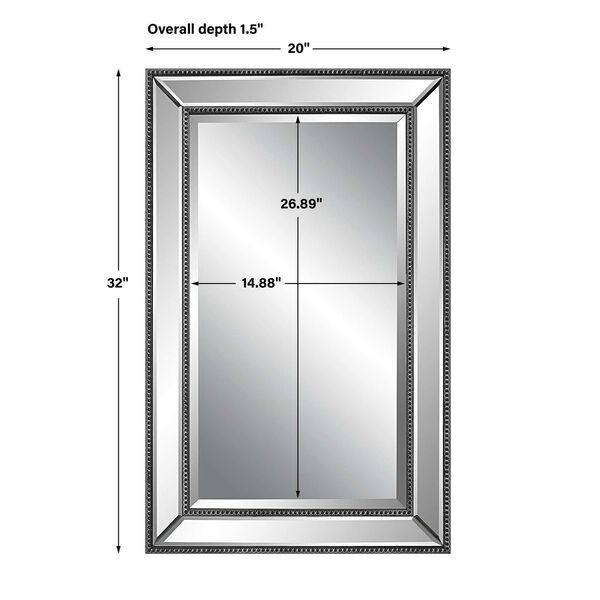 Cooper Double Black Frame Wall Mirror, image 3
