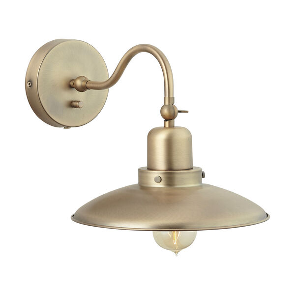 Aged Brass 10-Inch One-Light Sconce, image 4