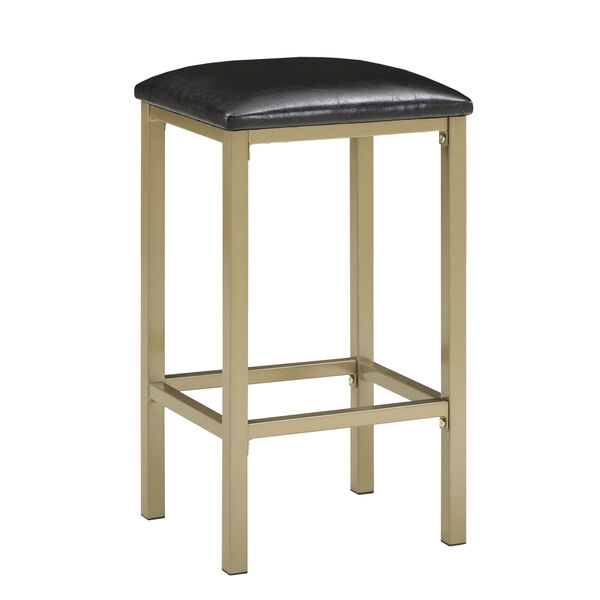 Rosa Gold Three-Piece Counter Height Table Set with Marble Top, image 2