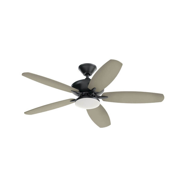 Renew Designer Satin Black 52-Inch LED Ceiling Fan, image 4