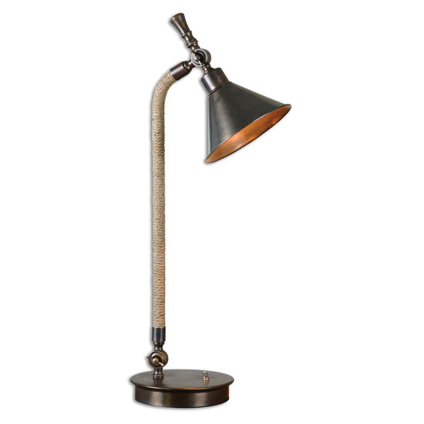Duvall Oxidized Bronze One-Light Task Lamp, image 1