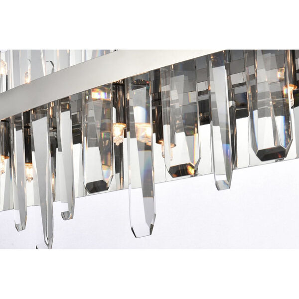 Serena Chrome and Clear 36-Inch Crystal Bath Sconce, image 4