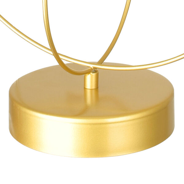 Orbit Medallion Gold 18-Inch LED Table Lamp, image 4