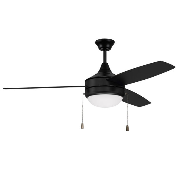 Phaze Flat Black 52-Inch Two-Light Ceiling Fan, image 2