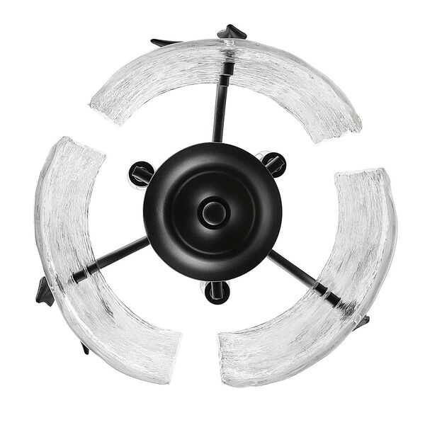 Calla Natural Black Three-Light Pendant, image 4