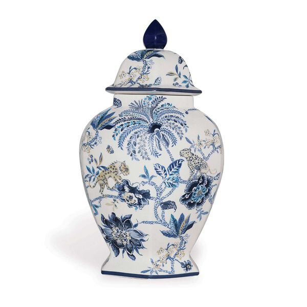 Braganza Blue Decorative Jar, image 1