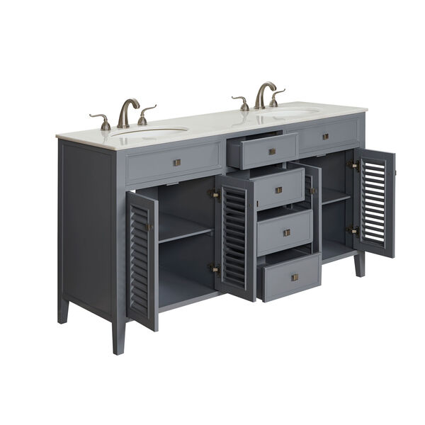 Cape Cod Gray 21-Inch Vanity Sink Set, image 3
