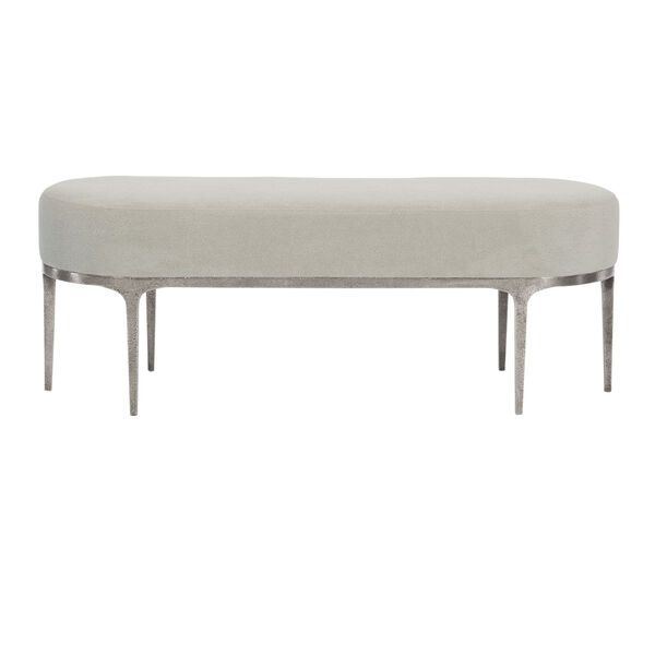 Linea Light Gray Two-Seater Bench, image 1