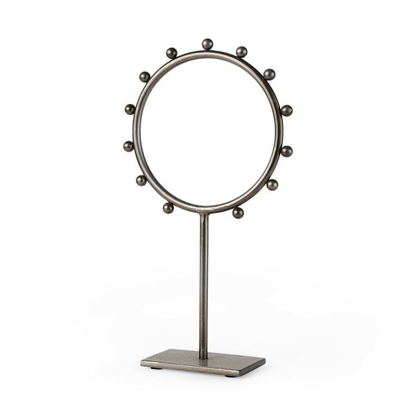 Elio Gray Studded Hoop Decorative Object, image 1
