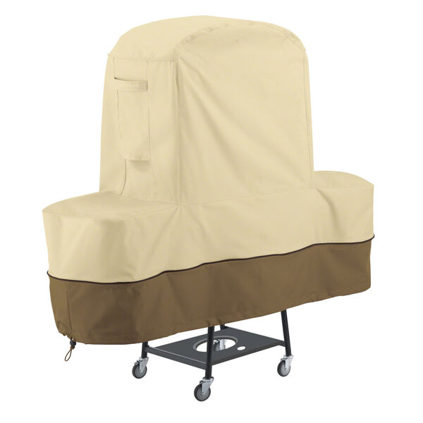 Ash Beige and Brown Outdoor Pizza Oven Cover, image 1