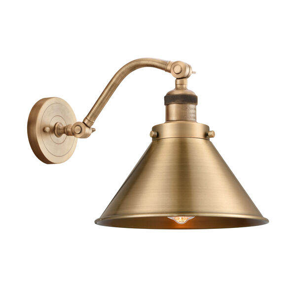 Briarcliff Brushed Brass LED Wall Sconce, image 1