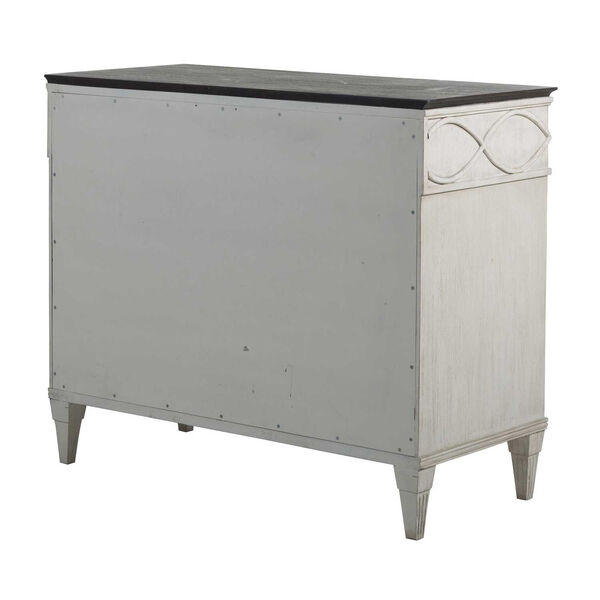 Caralina Sesame White and Antique Bronze 44-Inch Chest, image 6