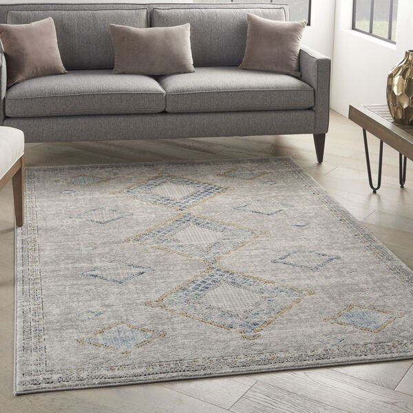 Concerto Ivory Gray Blue Area Rug, image 3