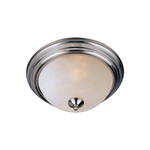 Essentials - 584x Satin Nickel Eleven-Inch Flushmount with Frosted Glass, image 1
