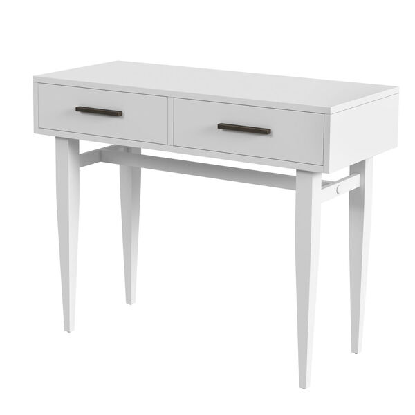 Lavery Cottage White Console Table with Storage, image 2