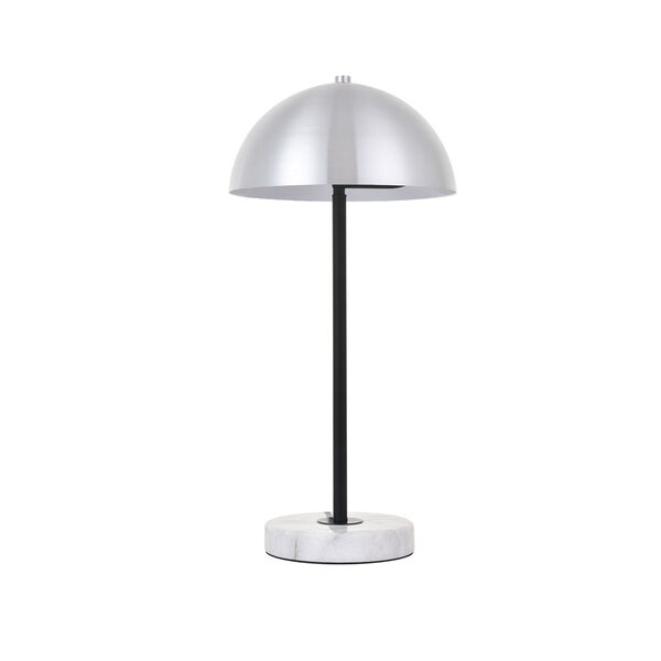 Forte Brushed Nickel Black and White 10-Inch One-Light Table Lamp, image 5