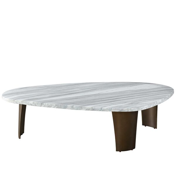 ErinnV x Universal Ellwood White and Bronze Cocktail Table, image 1