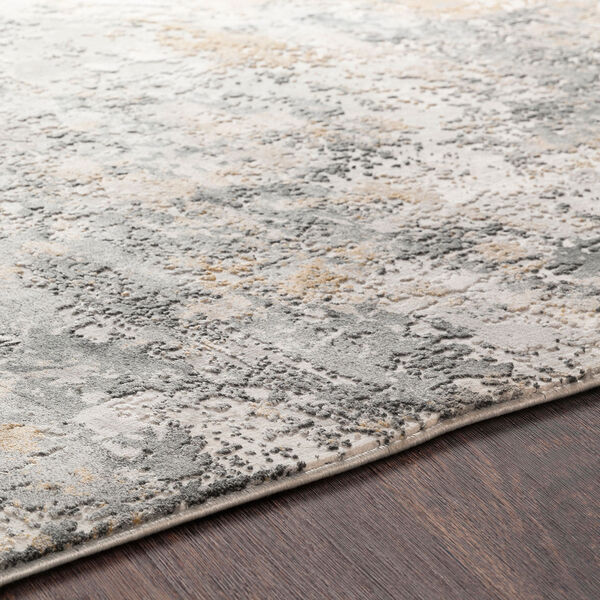 Aisha Charcoal and Mustard Rectangular: 5 Ft. 3 In. x 7 Ft. 3 In. Rug, image 4