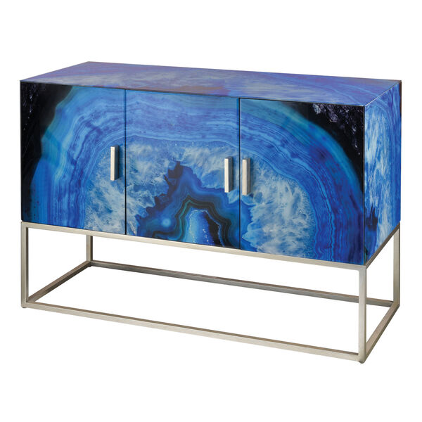 Five-O Blue Agate Three-Door Cabinet, image 1