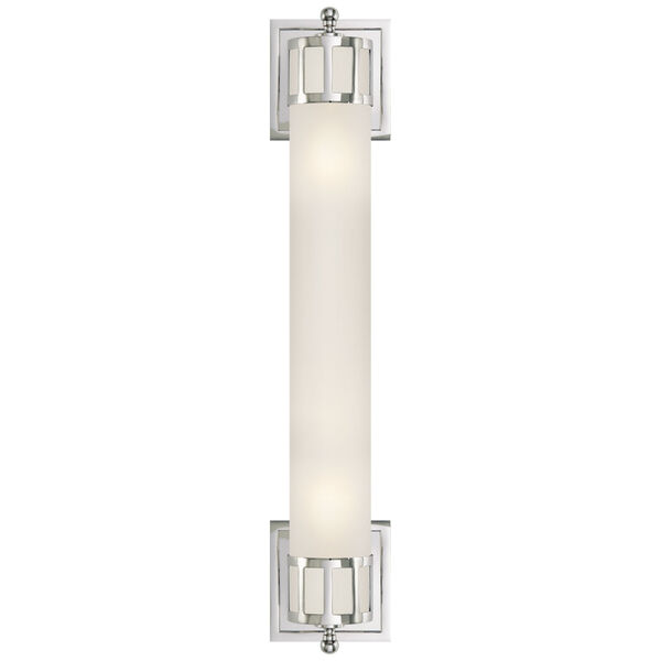 Openwork Large Sconce in Chrome with Frosted Glass by Studio VC, image 1