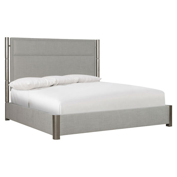 Brynn Graphite and Nickel King Panel Bed, image 2
