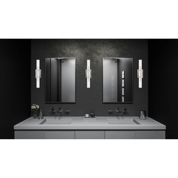 Gemini Polished Chrome 22-Inch Integrated LED One-Light Bath Vanity with Opal Etched Glass, image 5