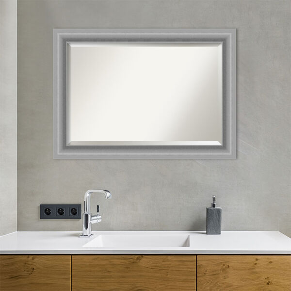 Peak Brushed Nickel Bathroom Vanity Wall Mirror, image 5