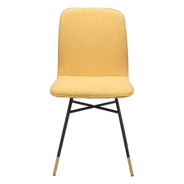 Var Yellow, Black and Gold Dining Chair, Set of Two, image 4