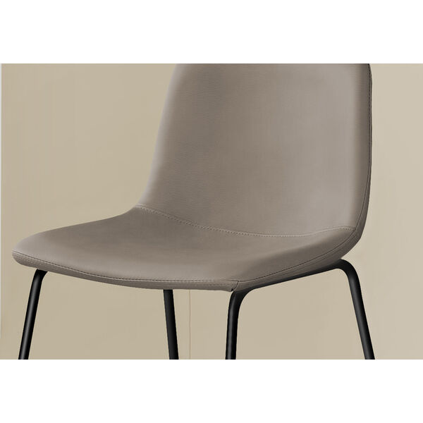 Taupe and Black Standing Desk Office Chair, image 3