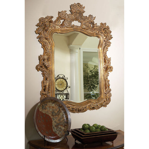 Turner Antique Gold Rectangle Mirror, image 3